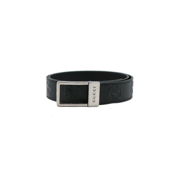 12056- Gucci GG Belt With Rectangular Buckle 722370 90 36 GG belt with rectangular buckle in black GG Supreme | GUCCI® US main image 3